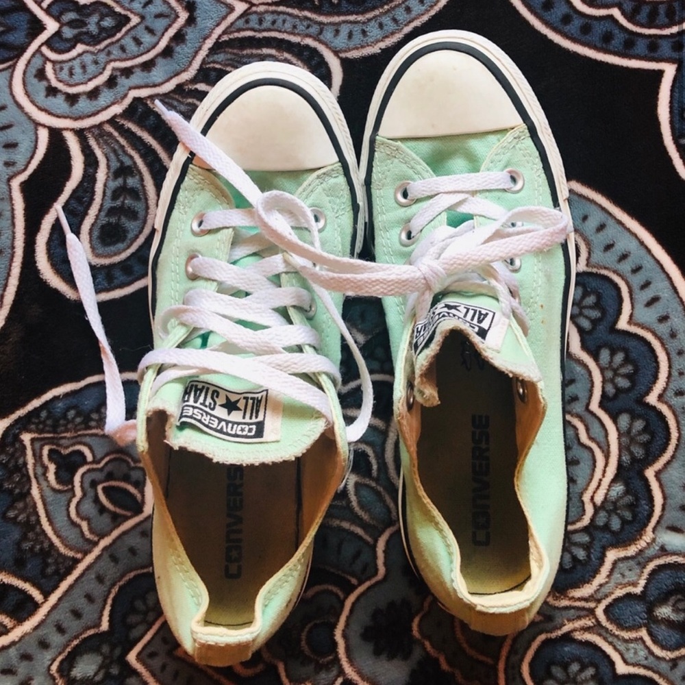 Mint Low Top Chuck Taylor’s